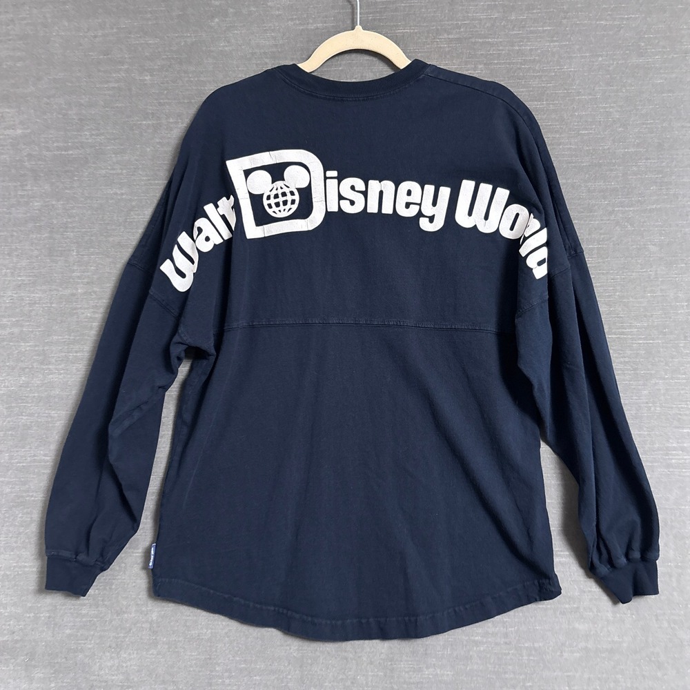 Walt Disney World Spirit Jersey XS Black Long Sleeve T-Shirt Top
